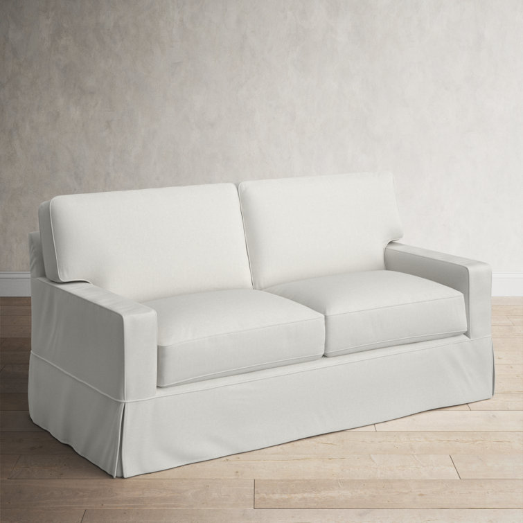 Square arm couch online slipcover